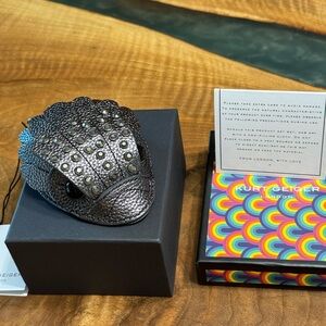 Kurt Geiger Black Studded Eagle Coin Purse. NWT